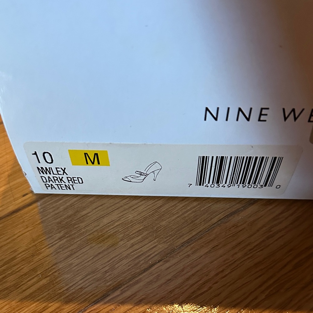 Nine West Dark Red Strappy Heels - Picture 6 of 6